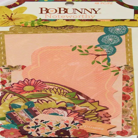 BoBunny Noteworthy Floral Spice Die-cut Embellishments {2}