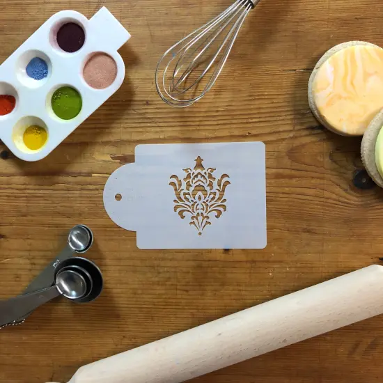 Filigree Damask Cake Stencil Side #2 | C552 by Designer Stencils | Cake Decorating Tools | {5}