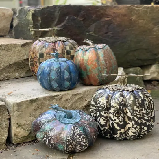 Rainbow Patina Decoupage and Mixed Media Art Papers (small) {3}