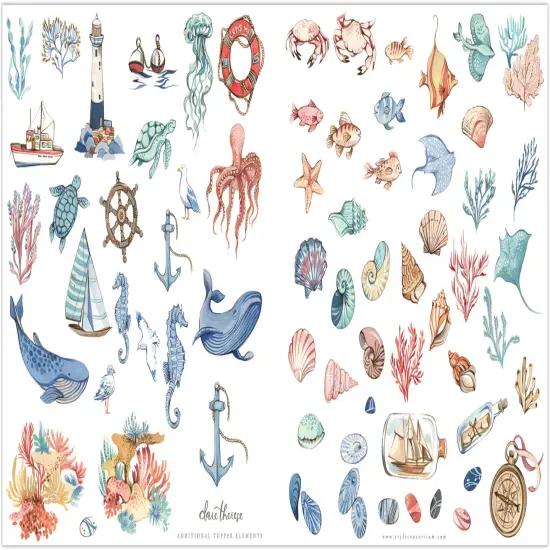 Craft Consortium Double-Sided Paper Pad 12"X12" 40/Pkg-Ocean Tale {6}