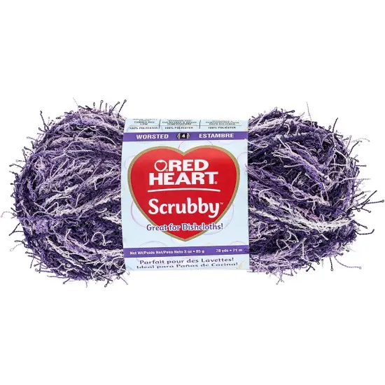 Red Heart Scrubby Jelly Yarn - 3 Pack of 85g/3oz - Polyester - 4 Medium (Worsted) - 78 Yards - Knitting/Crochet {2}