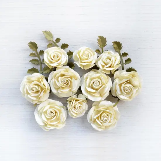 Pack of 3 - Little Birdie Whitney Paper Flowers 14/Pkg-Amor Mio {2}