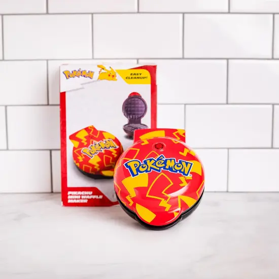 Uncanny Brands Pokemon Pikachu Mini Waffle Maker {2}