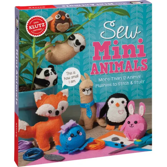 Klutz Sew Mini Animals Book Kit {3}