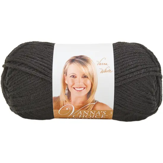 (12 Pack) Lion Brand Vanna's Choice Yarn - Black {3}