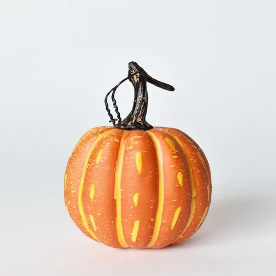 Tall Faux Orange Pumpkin {1}