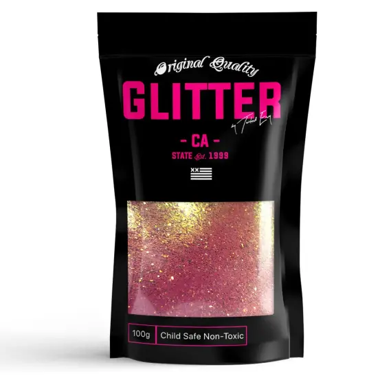 Cotton Candy Color Shift Chameleon Glitter Premium Glitter Multi Purpose Dust Powder 100g / 3.5oz for use with Arts & Crafts Wine Glass Decoration Weddings Cards Flowers Cosmetic Face Body {1}