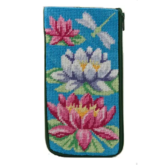 Eyeglass Case - Waterlily - Needlepoint Kit Multicolor {1}