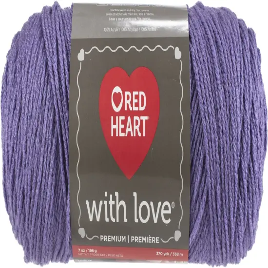 Multipack of 6 - Red Heart With Love Yarn-Lilac {2}