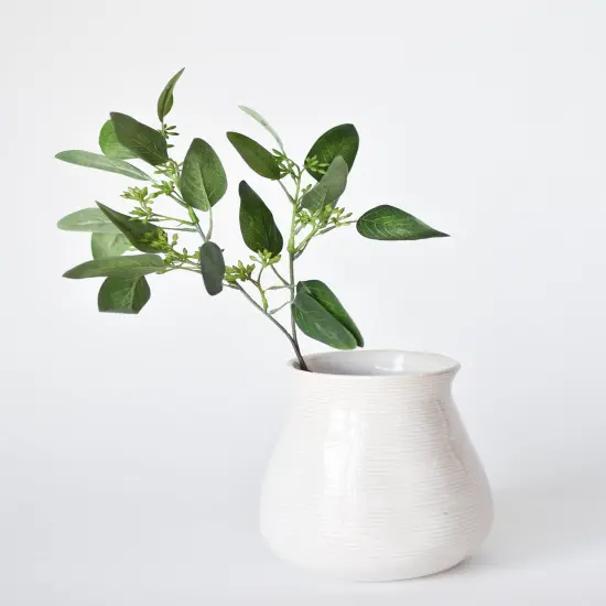 18" Faux Seeded Eucalyptus Stem {3}