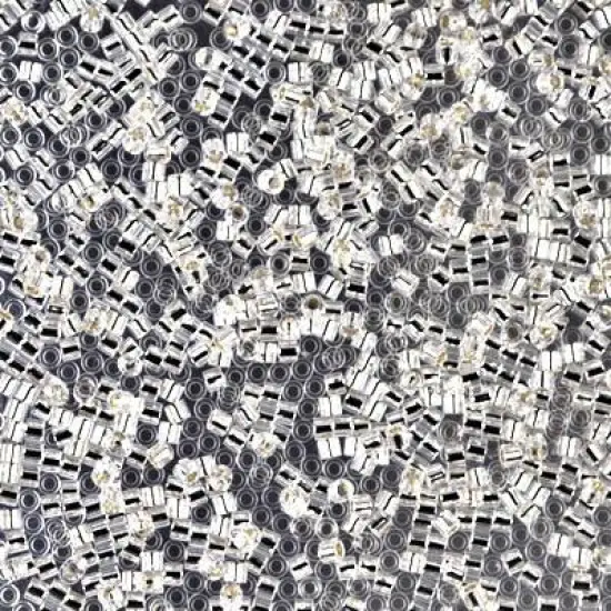 Miyuki Delica Bead 15/0, DBS0041, Silver Lined Crystal {1}