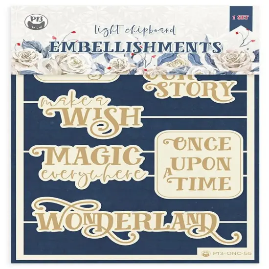 P13 Die-Cut Chipboard Embellishments 4"X6"-Once Upon A Time #06, 4/Pkg {1}