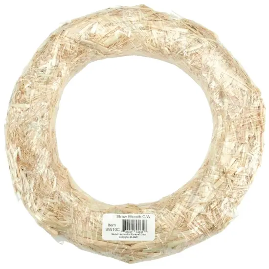 Multipack of 6 - FloraCraft Straw Wreath Form-18" {2}