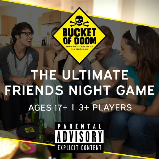 Bananagrams Bucket Of Doom Game - Dirty Death Dodging Funny Party Games For Adult Parties And Gifts {4}