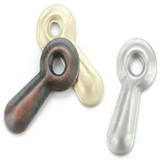 Metal Turn Mounts 50/Pkg-Antique {2}