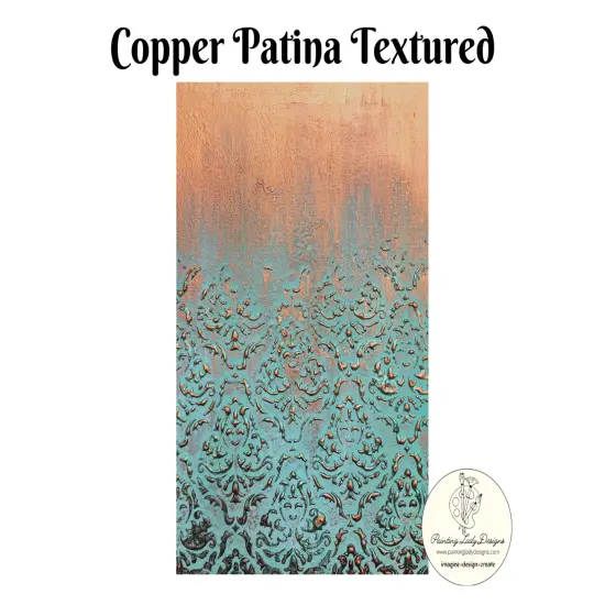 Copper Patina3 Art Paper Images for Decoupage and Crafting Art Pack {3}