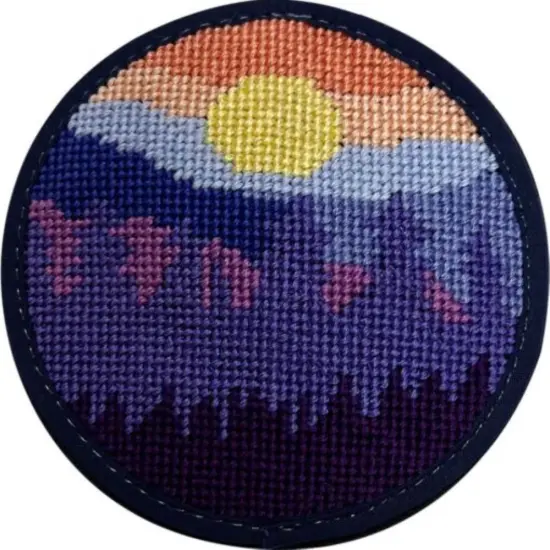 Alice Peterson Stitch-Ups Mountain View Needlepoint Ornament Kit Multicolor {1}