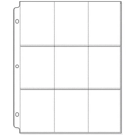 Multipack of 12 - We R Ring Photo Sleeves 8.5"X11" 10/Pkg-Baseball Card {3}