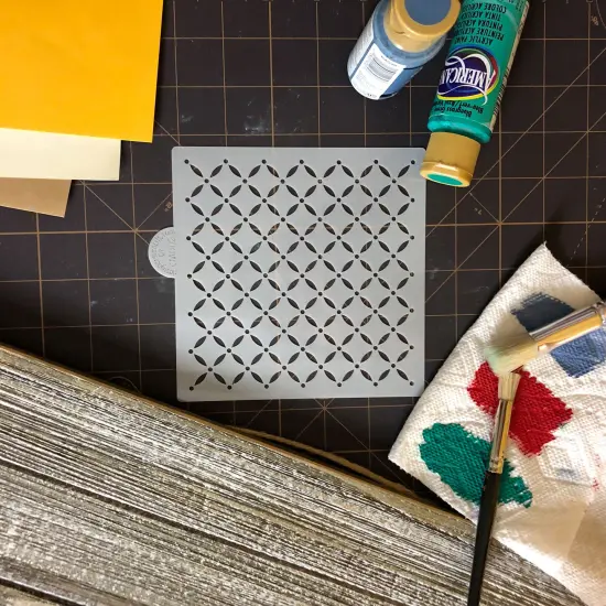 Swiss Dot Lattice Cookie & Craft Stencil | CM002 by Designer Stencils | Cookie Decorating Tools | {4}