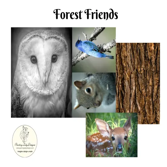 Forest Friends Art Pack Decoupage and Crafting {1}