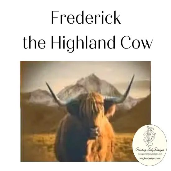 Highland Cow - Frederick Decoupage and Mixed Media Papers (large) {1}