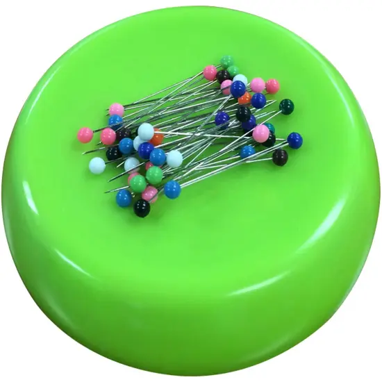 Multipack of 6 - Grabbit Magnetic Pincushion W/50 Pins-Lime {3}