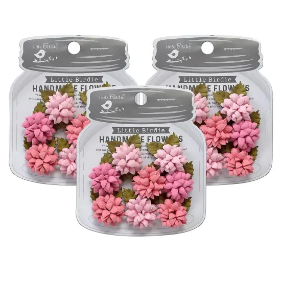 Pack of 3 - Little Birdie Julita Paper Flowers 8/Pkg-Celebrate Life {1}