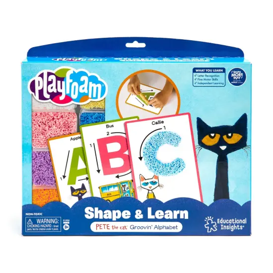 Playfoam Shape & Learn Pete the Cat Groovin' Alphabet {5}