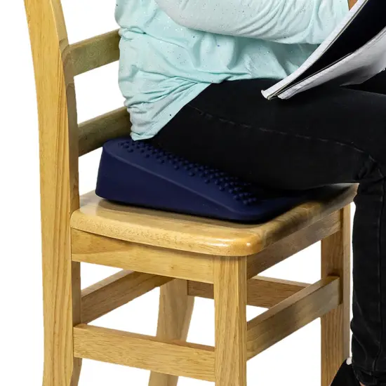 Antimicrobial Wiggle Wedge Sensory Cushion, 10" Square {3}