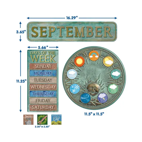 Curiosity Garden Calendar Bulletin Board Set {3}
