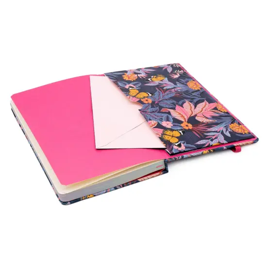 Bloom Softcover Notebook with Pocket - Blue - Pack 3 {5}