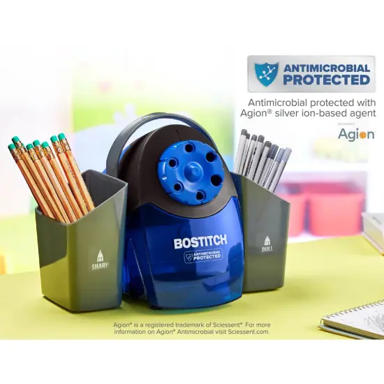 Antimicrobial Classroom Pencil Caddy with Handle, Gray {3}