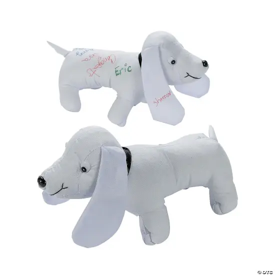 Graduation Autograph Stuffed Dog {3}