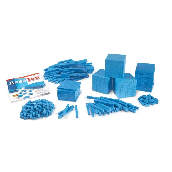 Blue Plastic Base Ten Class Set {3}