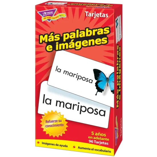 M&aacute;s palabras e im&aacute;genes (SP) Skill Drill Flash Cards, 3 Packs {5}
