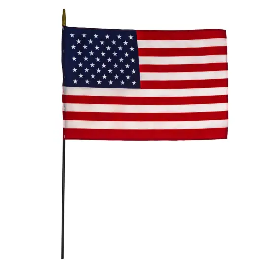 Nylon U.S. Classroom Flag, 16" x 24", Pack of 3 {3}