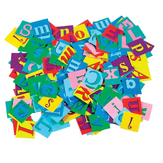 Alphabet Pasting Pieces, 2000 Per Pack, 3 Packs {2}