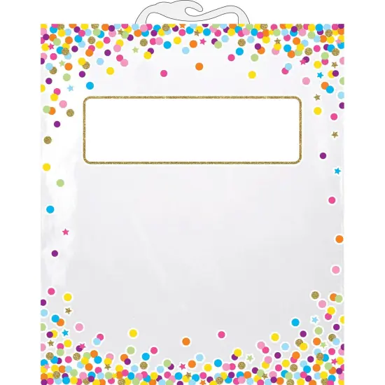 Hanging Confetti Pattern Storage/Book Bag, 11" x 16", Pack of 12 {2}