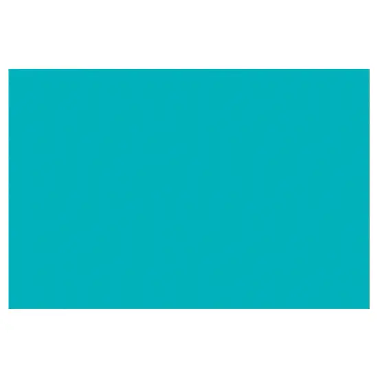 Construction Paper, Turquoise, 12" x 18", 50 Sheets Per Pack, 5 Packs {2}