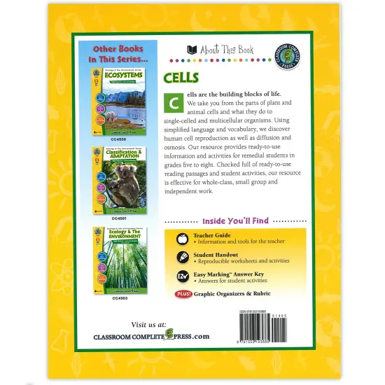 Cells Resource Book, Grades 5-8 {3}