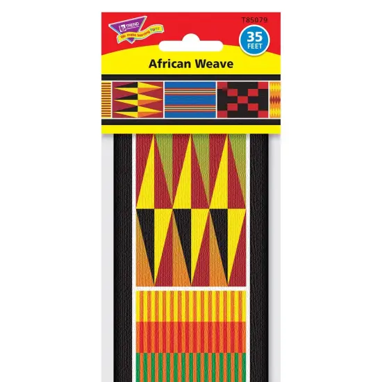 African Weave Bolder Borders&reg;, 35.75' Per Pack, 6 Packs {5}