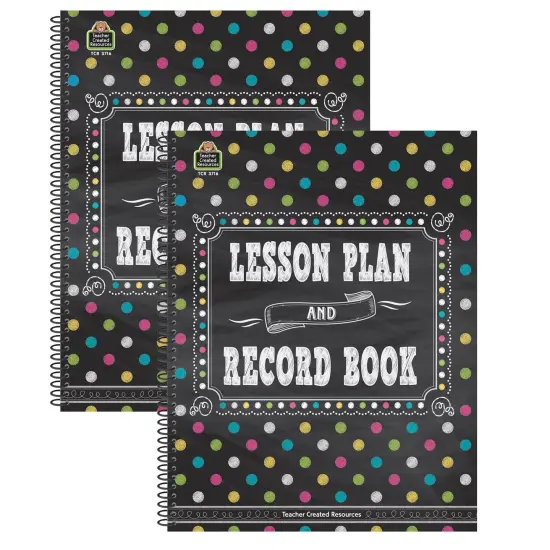 Chalkboard Brights Lesson Plan and Record Book, Pack of 2 {1}