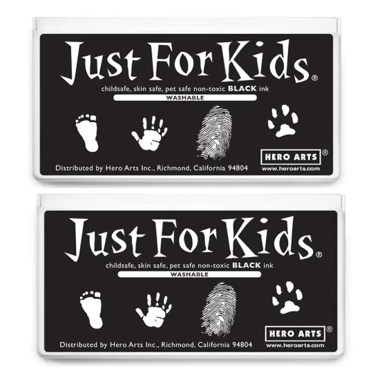 Jumbo Just for Kids Stamp Pad, Black, Pack of 2 {1}