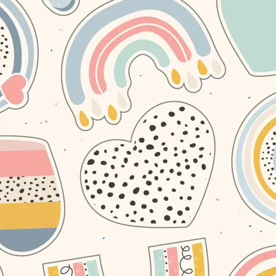 We Belong Shape Stickers, 72 Per Pack, 12 Packs {2}