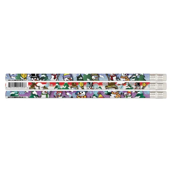 Snowbuddies Pencils, Assortment, 12 Per Pack, 12 Packs {1}