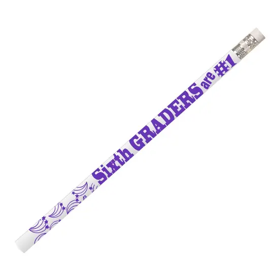 6th Graders Are #1 Motivational Pencils, 12 Per Pack, 12 Packs {1}