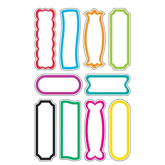 Labels superShapes Stickers-Large, 80 Per Pack, 6 Packs {4}