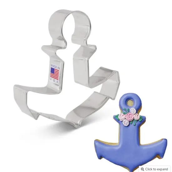 Ann Clark Anchor Boat Ship Cookie Cutter 4" {1}