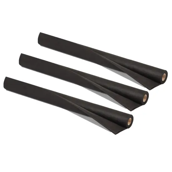 Art & Decoration Fabric Roll, 24" x 18', Black, 3 Rolls {1}