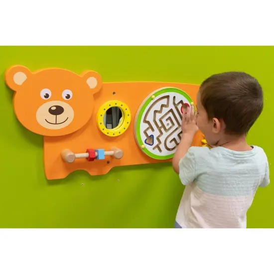 Bear Activity Wall Panel - 18m+ - Toddler Activity Center {6}